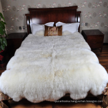 China factory wholesale quarto sixto Octo 4ft x 6ft 6ft x 6ft 6ft x 7.5ft Genuine Sheepskin Rug Real Sheepskin Fur Blanket